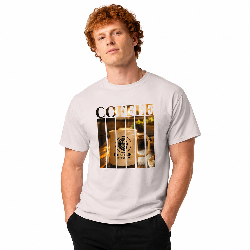 Fresh Line Morning Ritual Signature Tee- Ice Grey